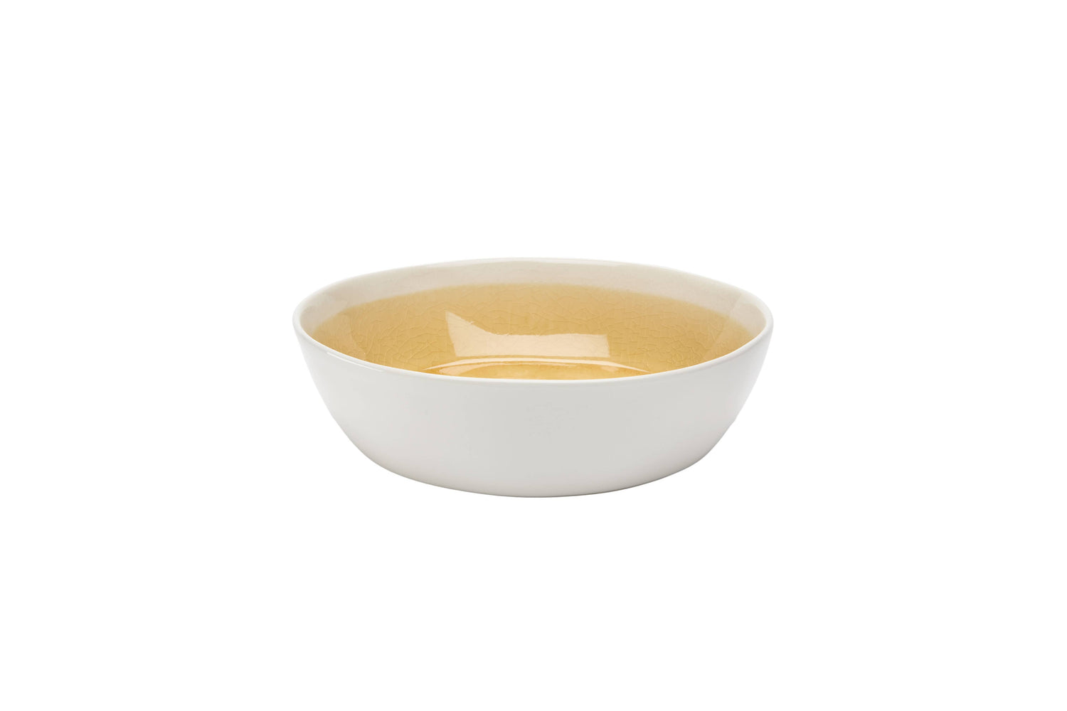 Cora Crackle Golden Cereal Soup Bowl