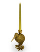 Gold Kiwi Bird Taper Candle Holder