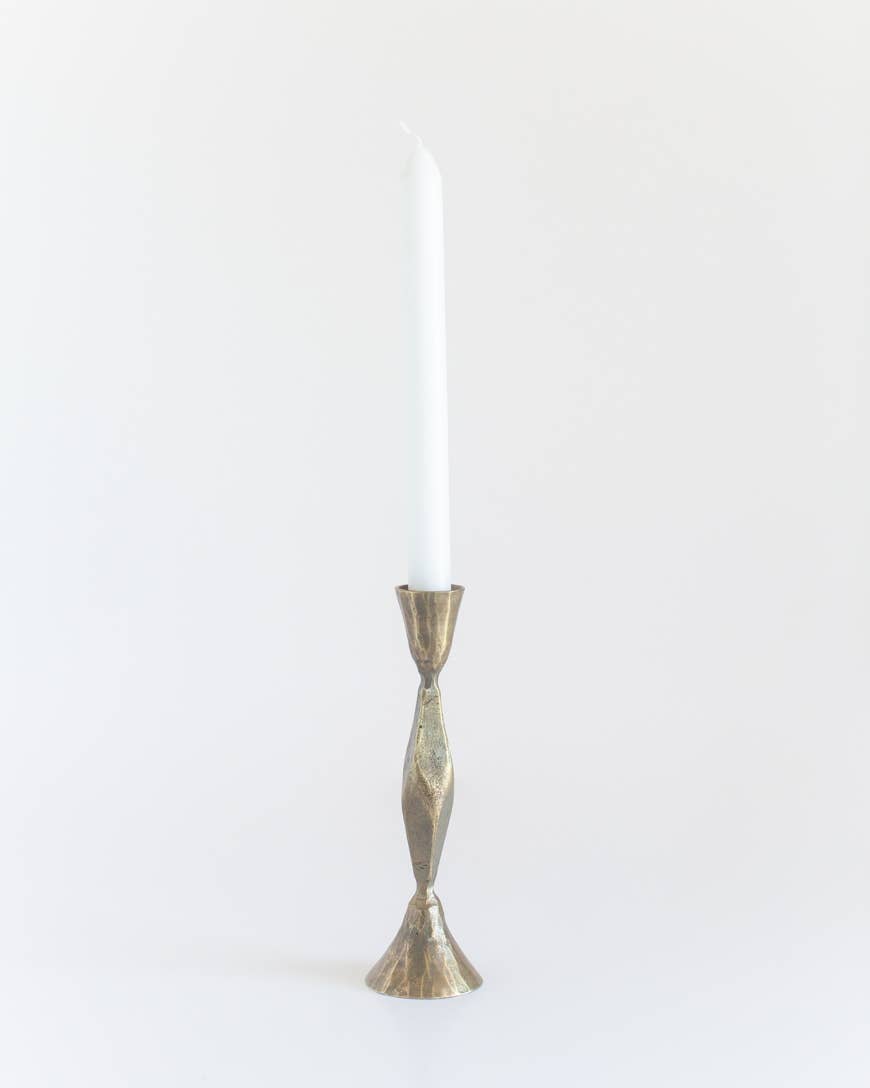 High Diamond Hand-Forged Iron Candle Stick