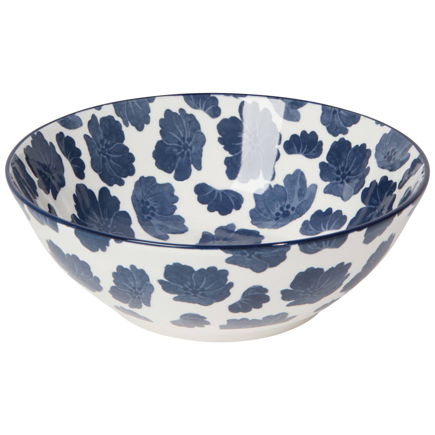 Imperial Flori Blue Serving Bowl