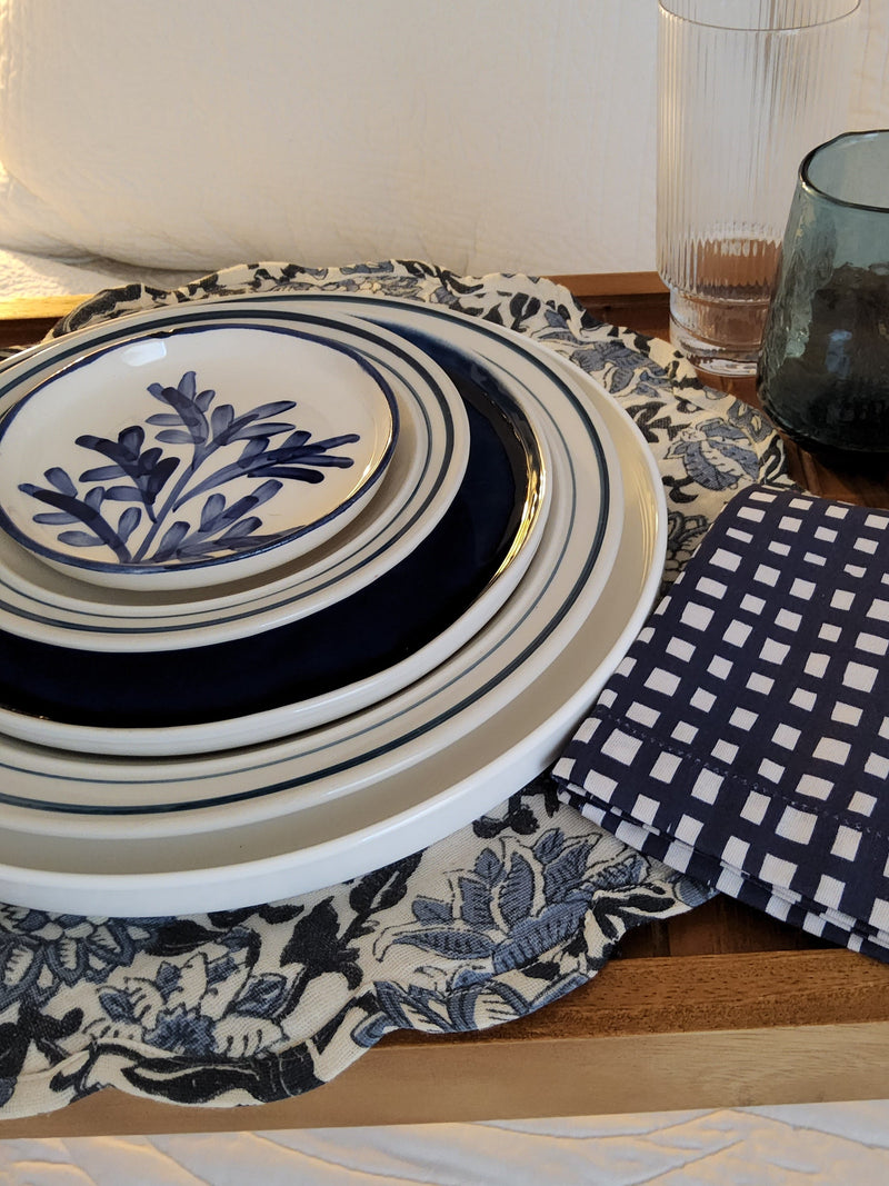 Cottage Inspired Briar Blue Floral Placemat