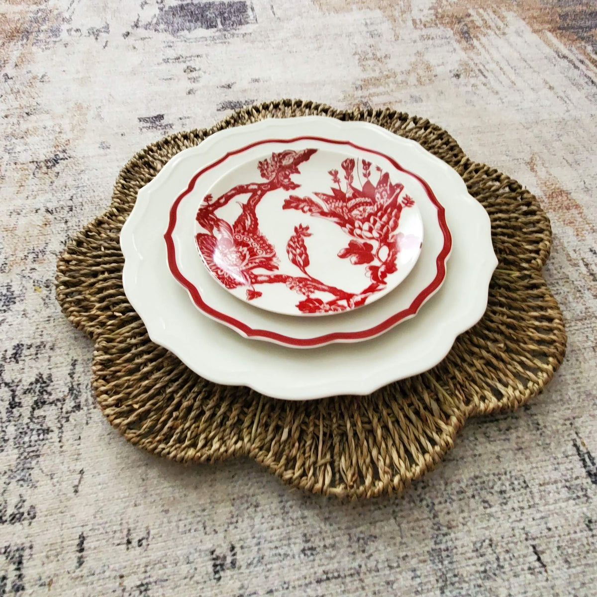 Arcadia Crimson Red Small Plates Set of 2