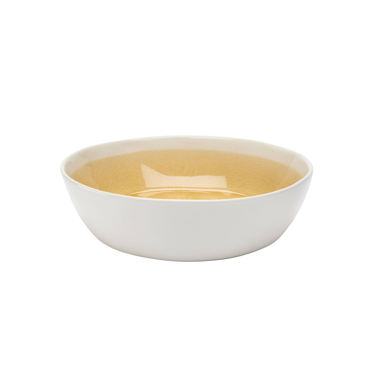 Cora Crackle Golden Cereal Soup Bowl