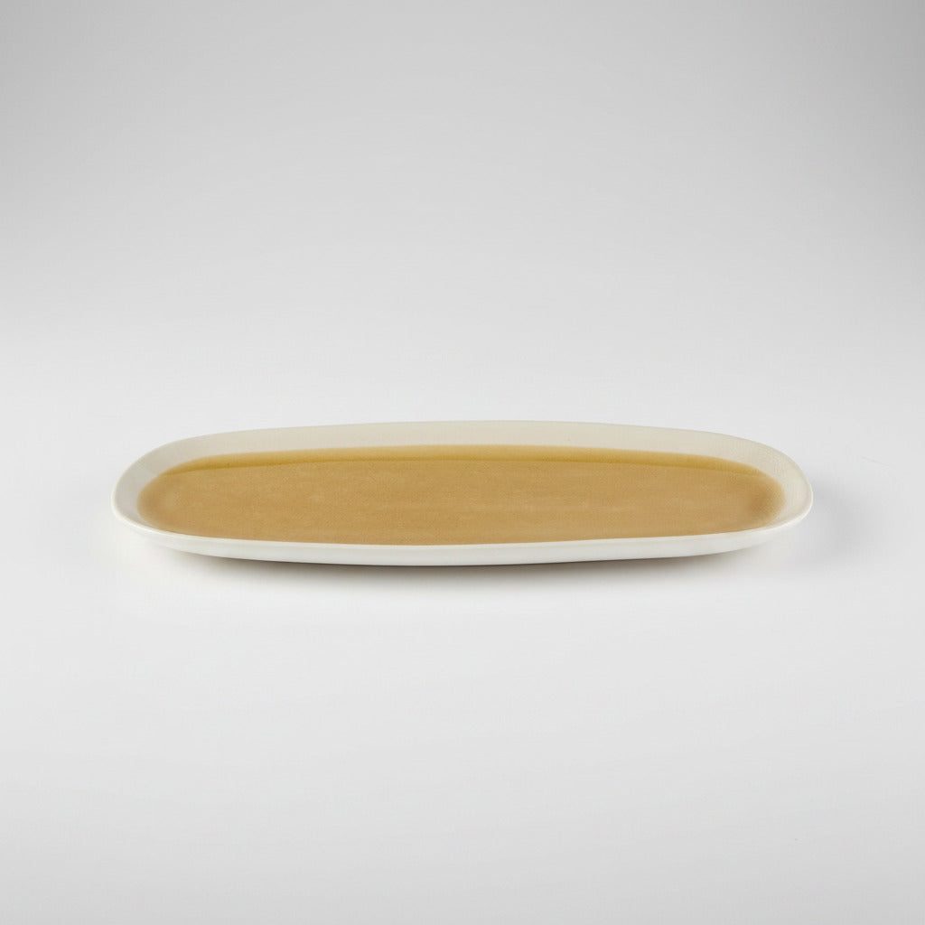 Cora Crackle-Golden Small Serving Platter