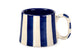Handpainted Ceramic Dark Blue Stripe Mug