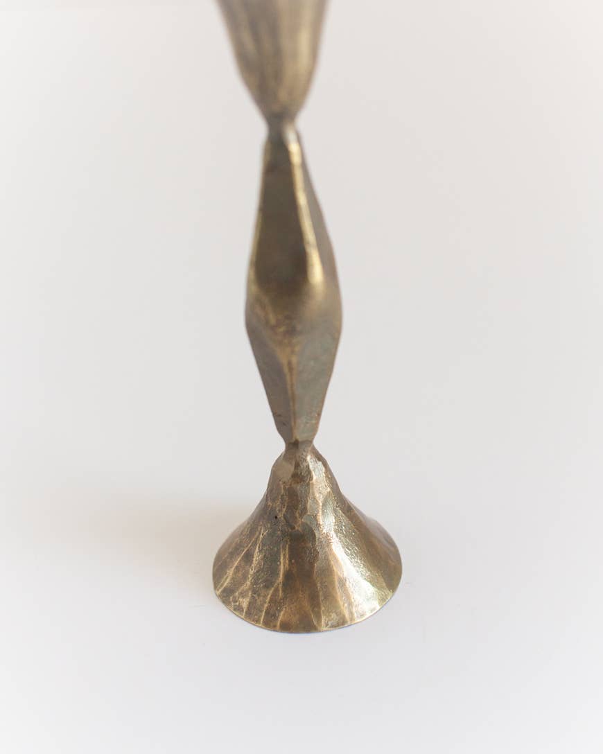 High Diamond Hand-Forged Iron Candle Stick