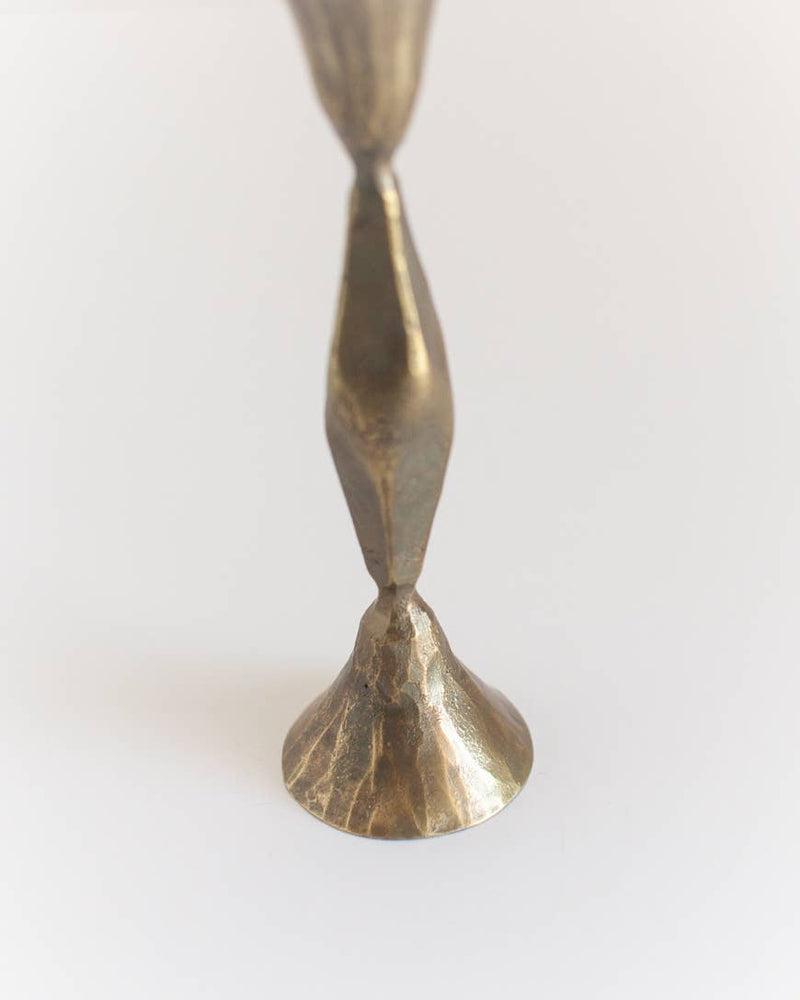High Diamond Hand-Forged Iron Candle Stick