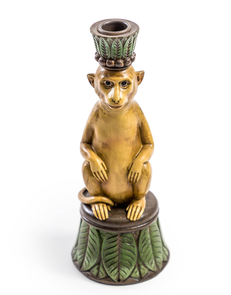 Artistic Tropical Monkey Candlestick