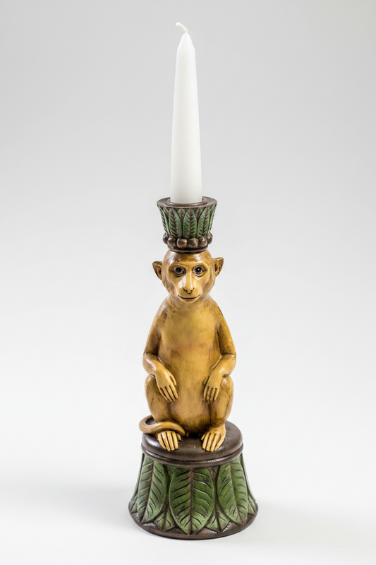 Artistic Tropical Monkey Candlestick