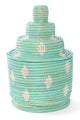 Senegal Artisan Lidded Tower Basket