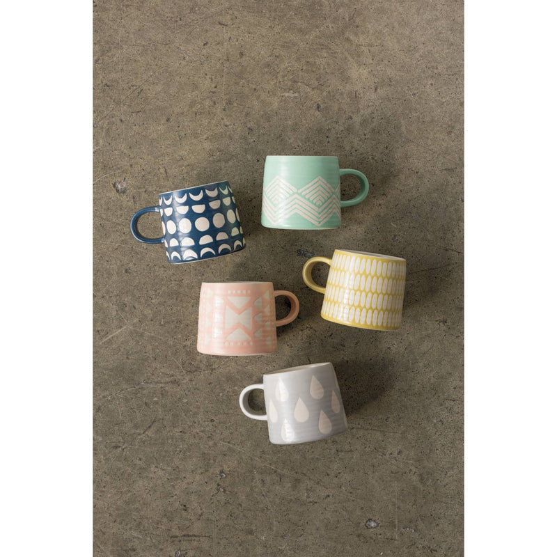 Danica Studio Ink Imprint Stoneware Mug 12 oz
