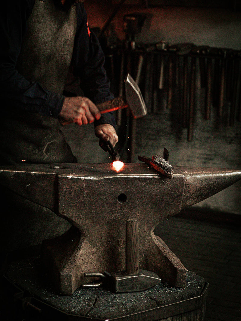 Phoenix Hand-Forged Iron Candle Sticks - Set of 2