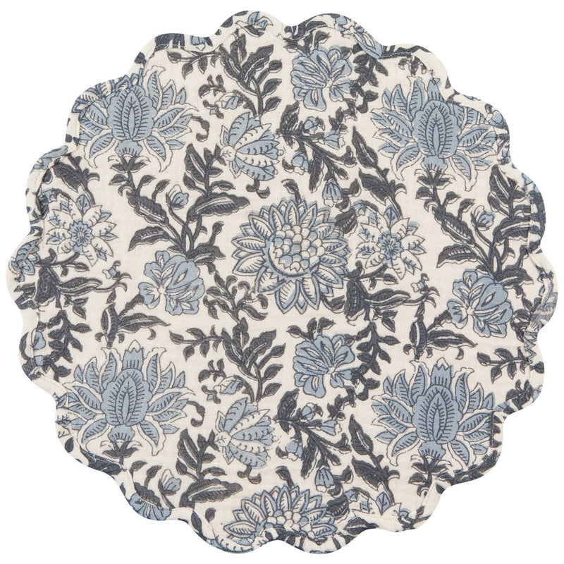 Cottage Inspired Briar Blue Floral Placemat