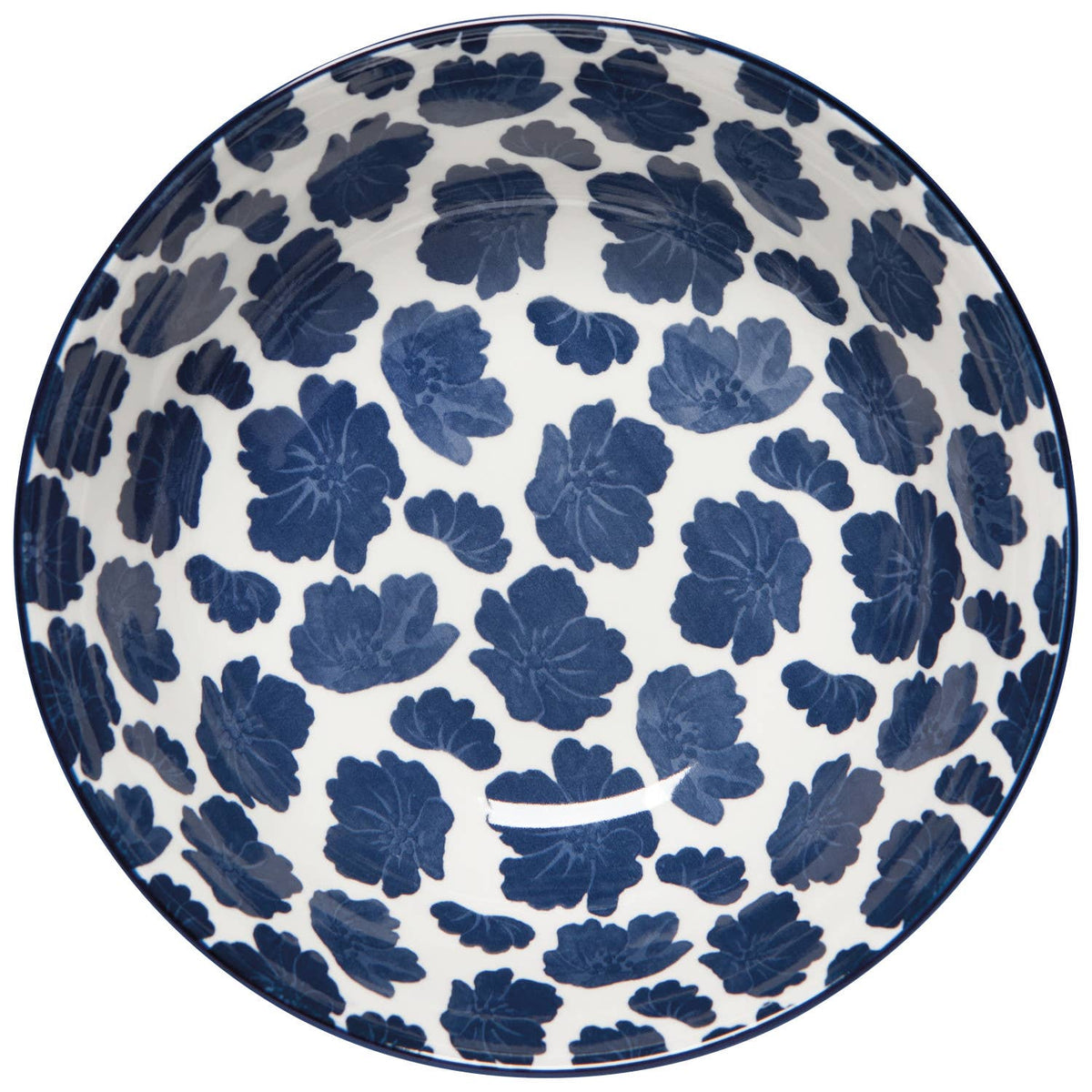 Imperial Flori Blue Serving Bowl