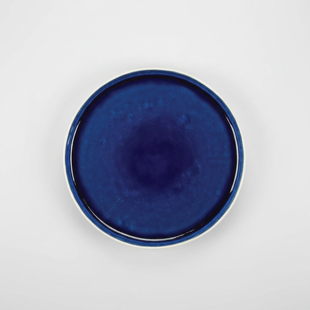 Cora Crackle-Indigo Salad Plate