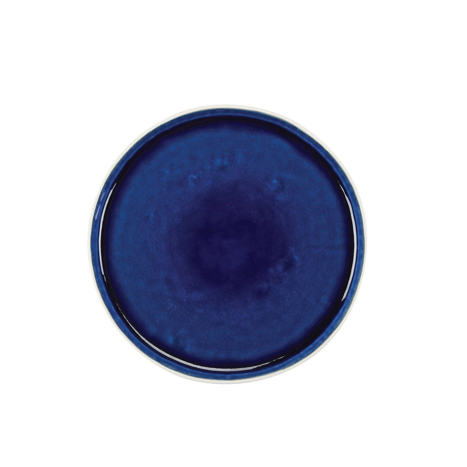 Cora Crackle-Indigo Salad Plate
