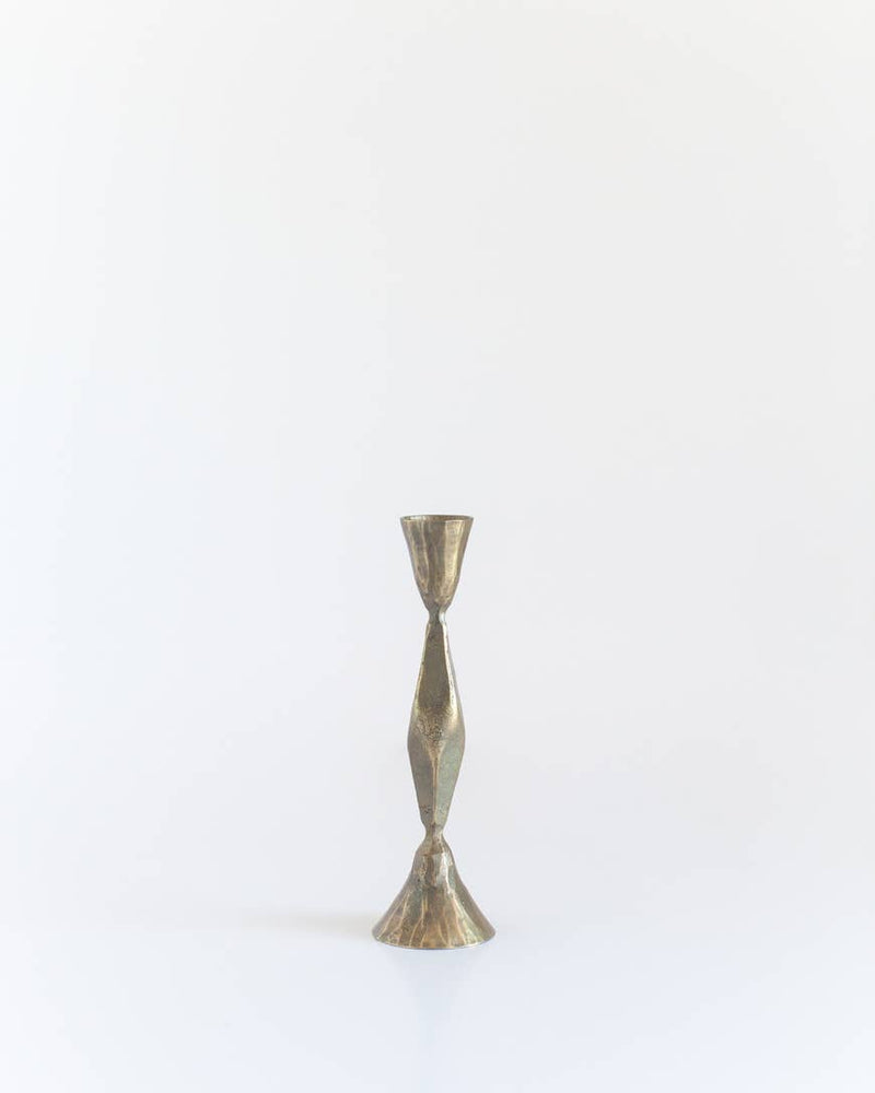 High Diamond Hand-Forged Iron Candle Stick