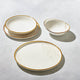Terra Porcelain Craft White Speckled Dinnerware 4 Pc Set