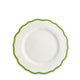 Stella Scalloped Verde Green Rim Salad Plate
