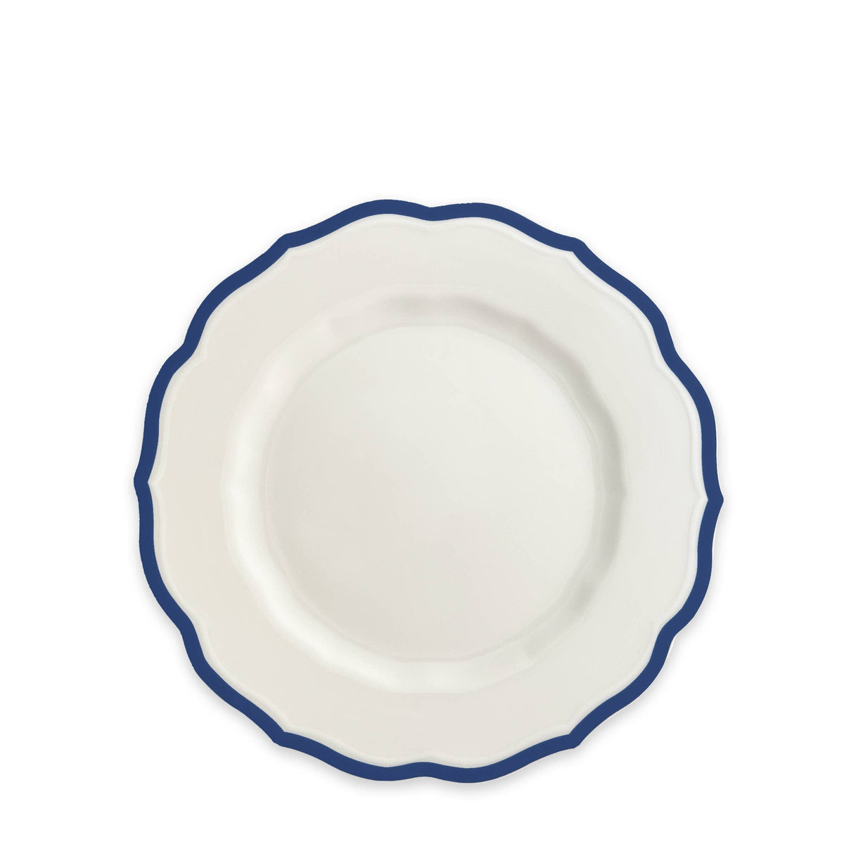 Stella Scalloped Blue Rim Salad Plate