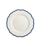 Stella Scalloped Blue Rim Salad Plate