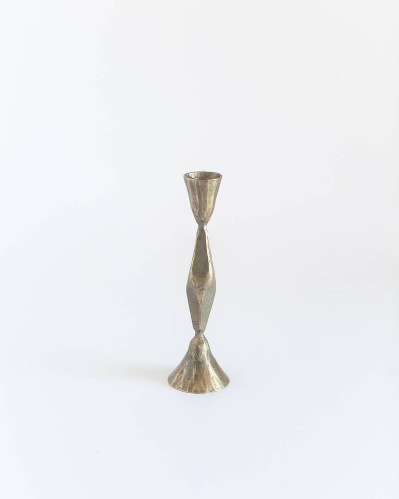 High Diamond Hand-Forged Iron Candle Stick