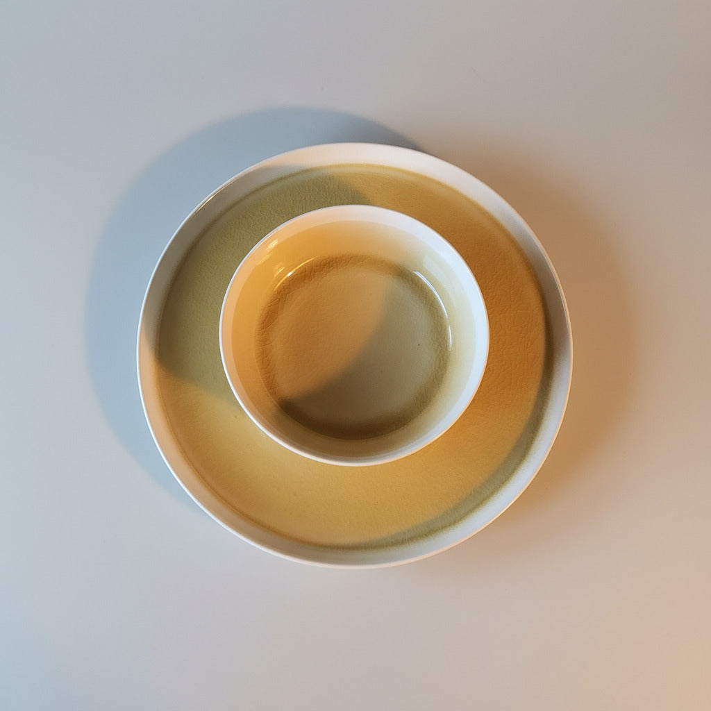Cora Crackle Golden Cereal Soup Bowl
