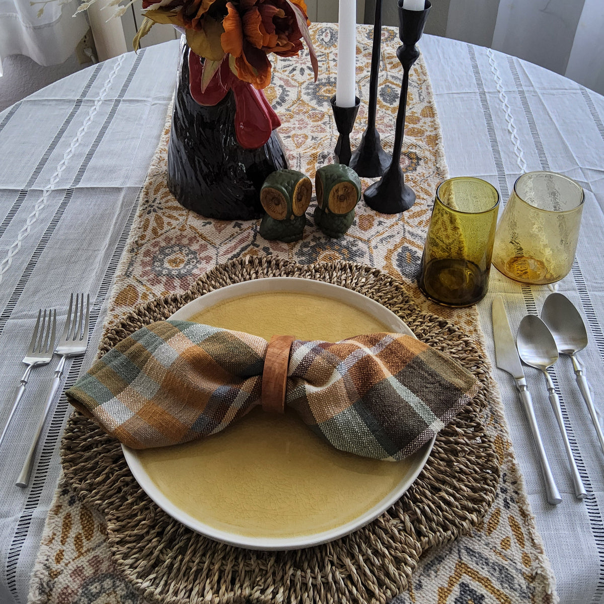Mystic Cozy Nature Boho Table Runner