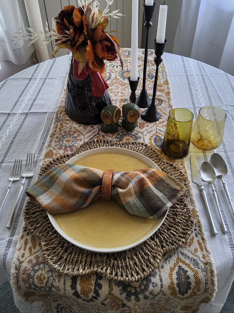 Mystic Cozy Nature Boho Table Runner