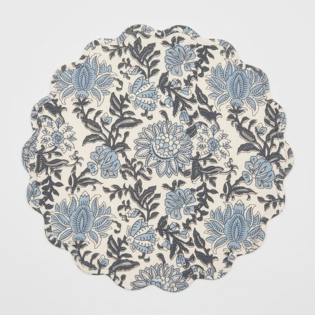Cottage Inspired Briar Blue Floral Placemat