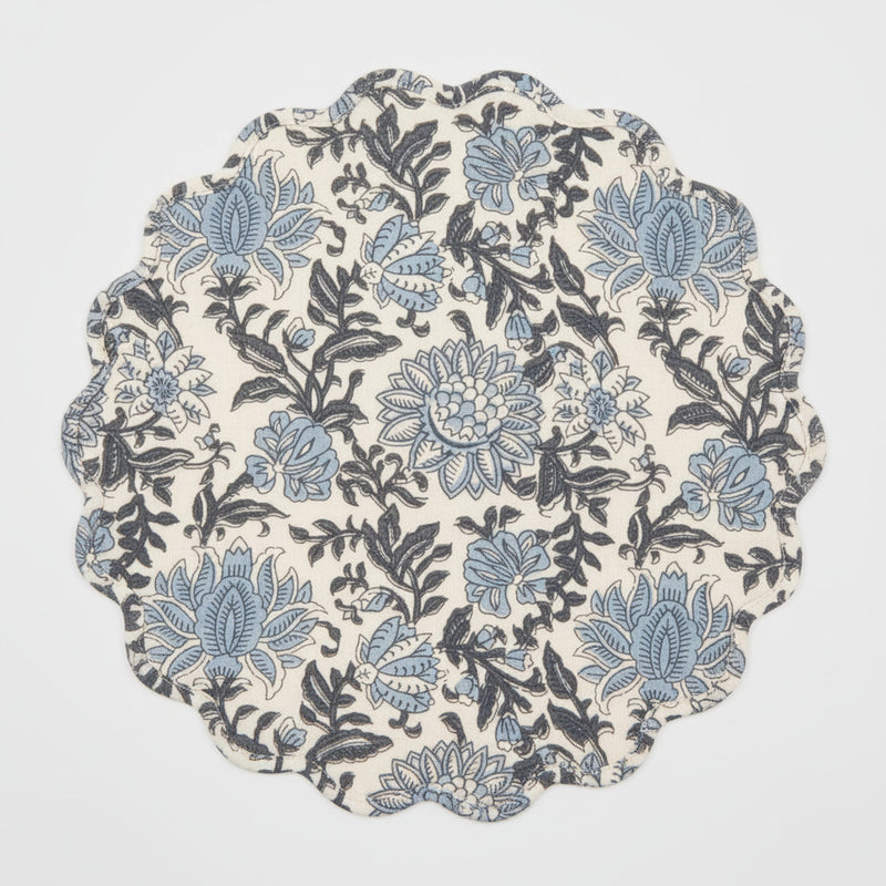 Cottage Inspired Briar Blue Floral Placemat