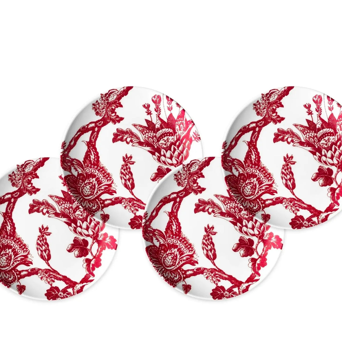 Arcadia Crimson Red Small Plates Set of 2