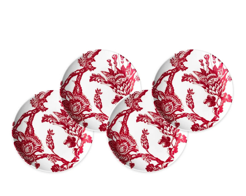 Arcadia Crimson Red Small Plates Set of 2
