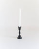 Low Diamond Hand-Forged Iron Candle Stick
