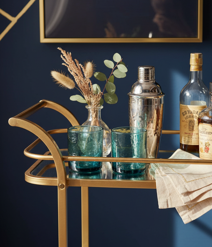 Handblown Hammered Color Glasses Set