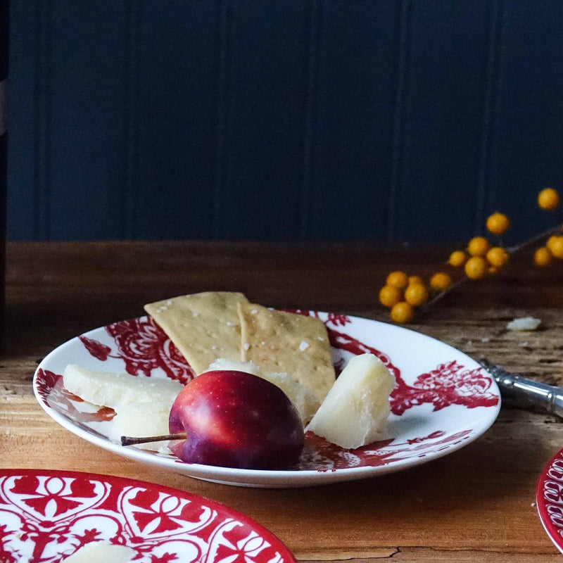 Arcadia Crimson Red Small Plates Set of 2