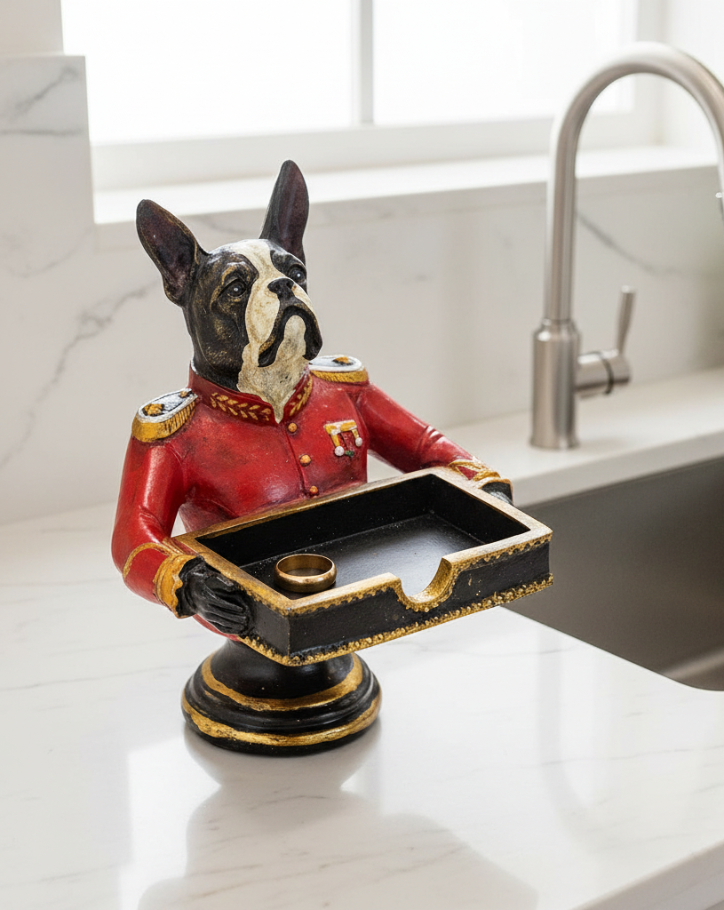 Gentry French Bulldog Sweet Tray Trinket Holder
