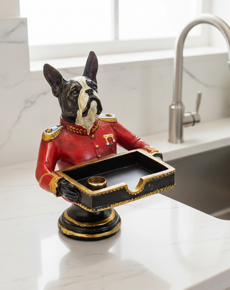 Gentry French Bulldog Sweet Tray Trinket Holder