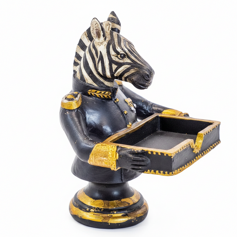 Gentry Zebra Sweet Tray Trinket Holder