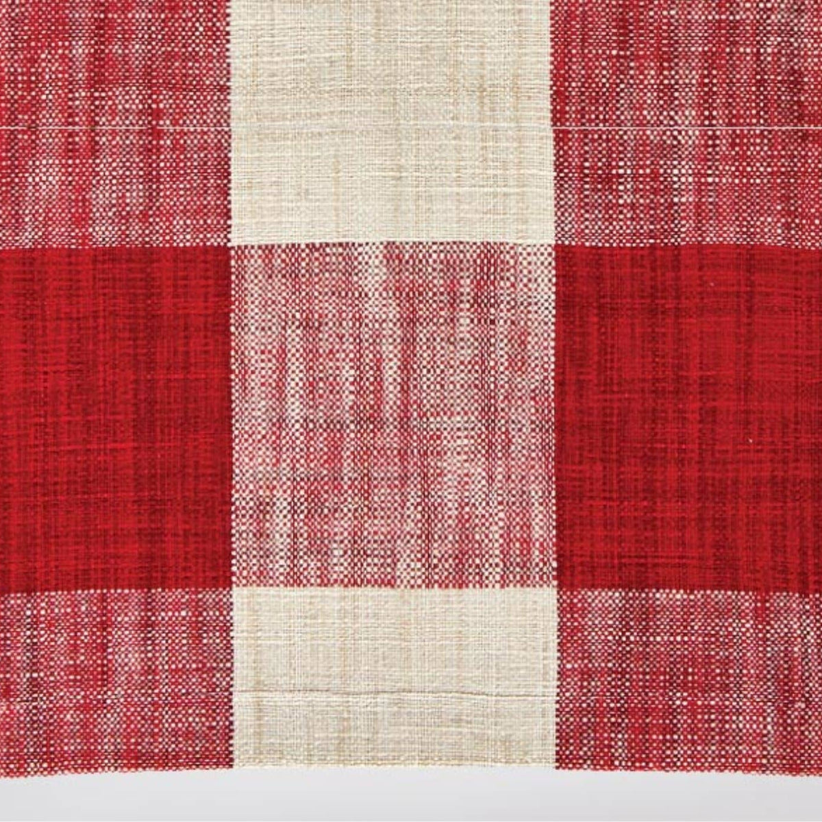 Monroe Check-Cranberry Table Runner