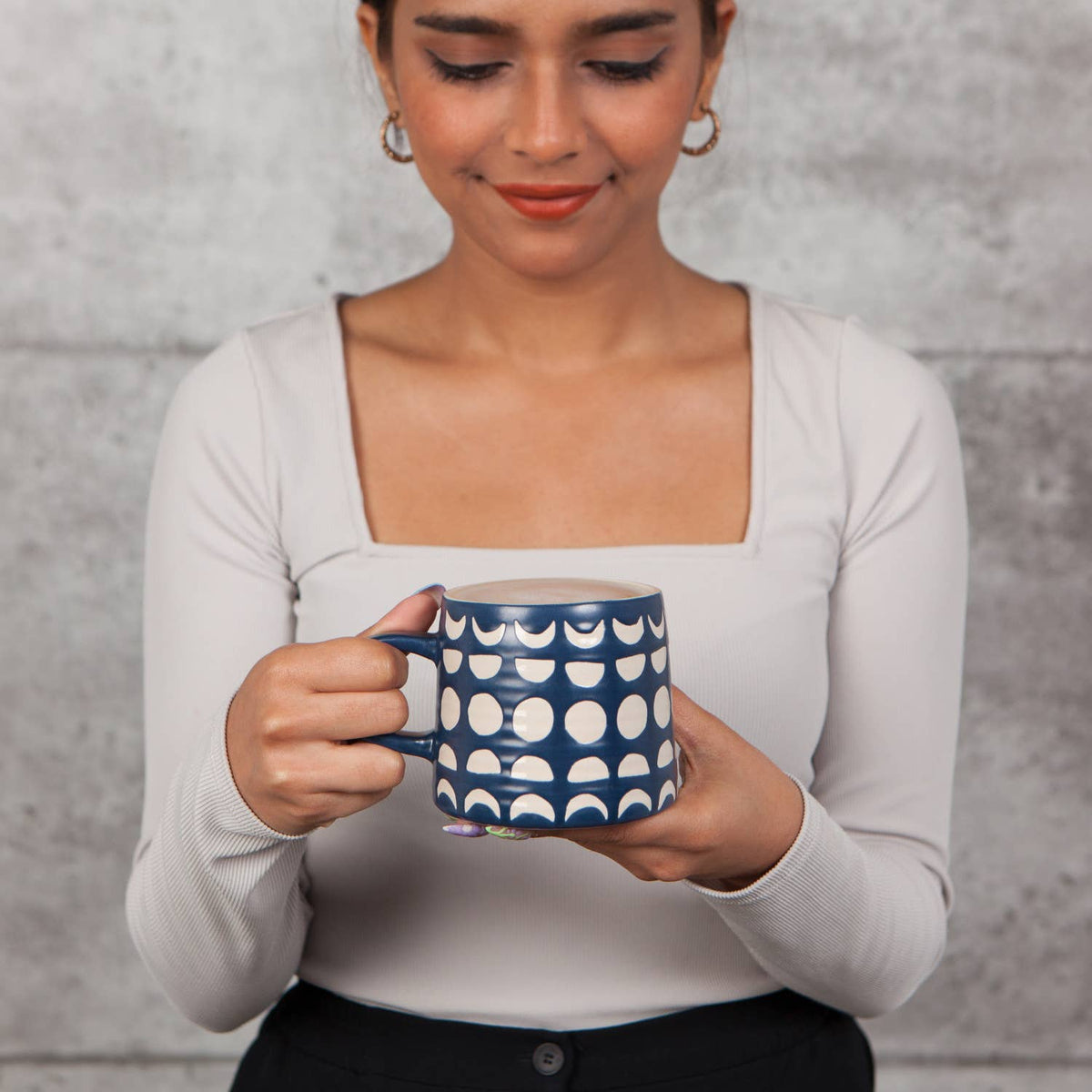 Danica Studio Ink Imprint Stoneware Mug 12 oz
