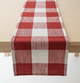 Monroe Check-Cranberry Table Runner